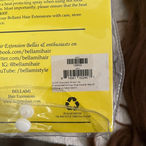 Bellami hair extensions for ponytail - Picture 5 of 5